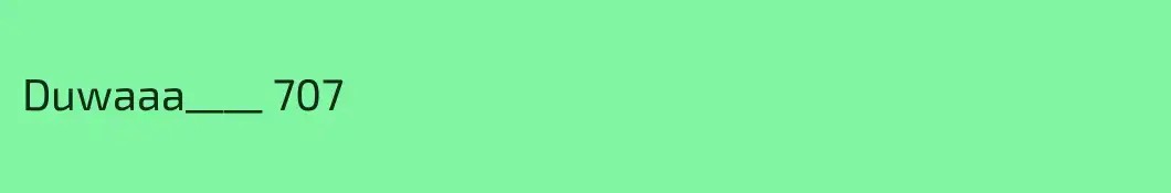 Duwaaa____ 707